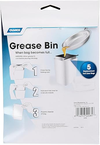 Miniatura 14 de Camco - Contenedor de almacenamiento de grasa y bolsas de repuesto.
