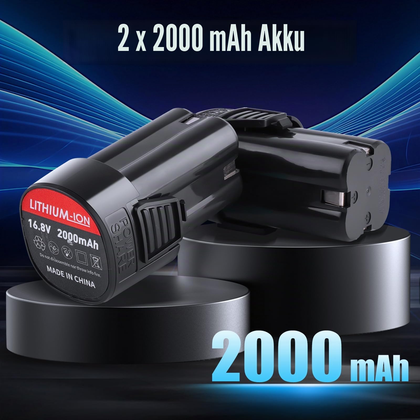 Akku-Gartenschere mit 2 x 2000 mAh Bateria | Bürstenloser Motor, LCD‑Ladestand, Leicht, Rutschfester Griff, – für Obstgarten, Weinberg, Hecken