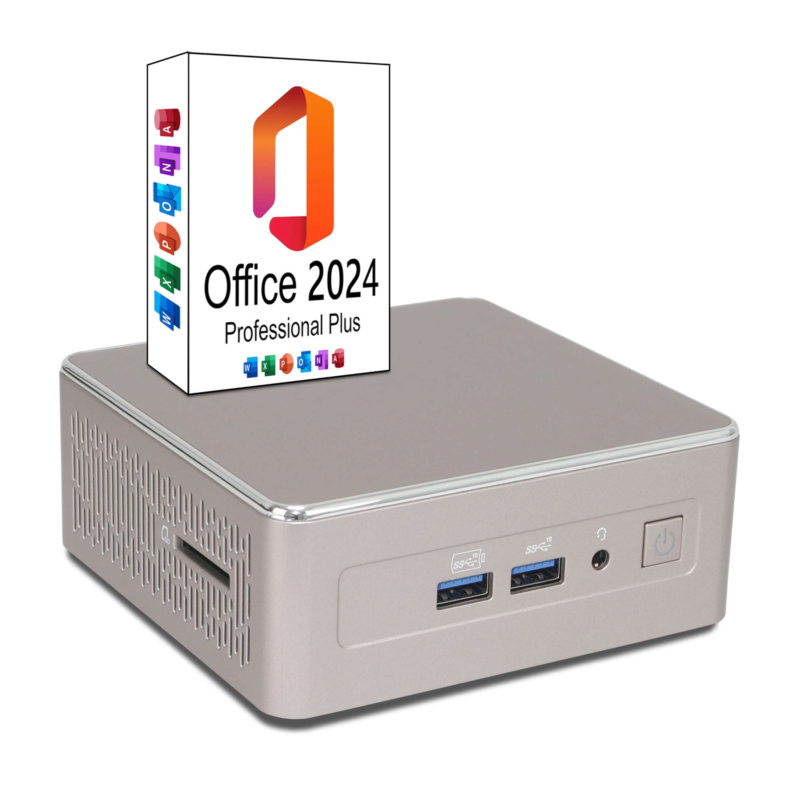 Ankermann Ank-IX A5 Mini PC | 16GB RAM | 512GB NVMe SSD | Windows 11 | AMD Ryzen 5 7430U | WiFi & Bluetooth | MS Office 2024
