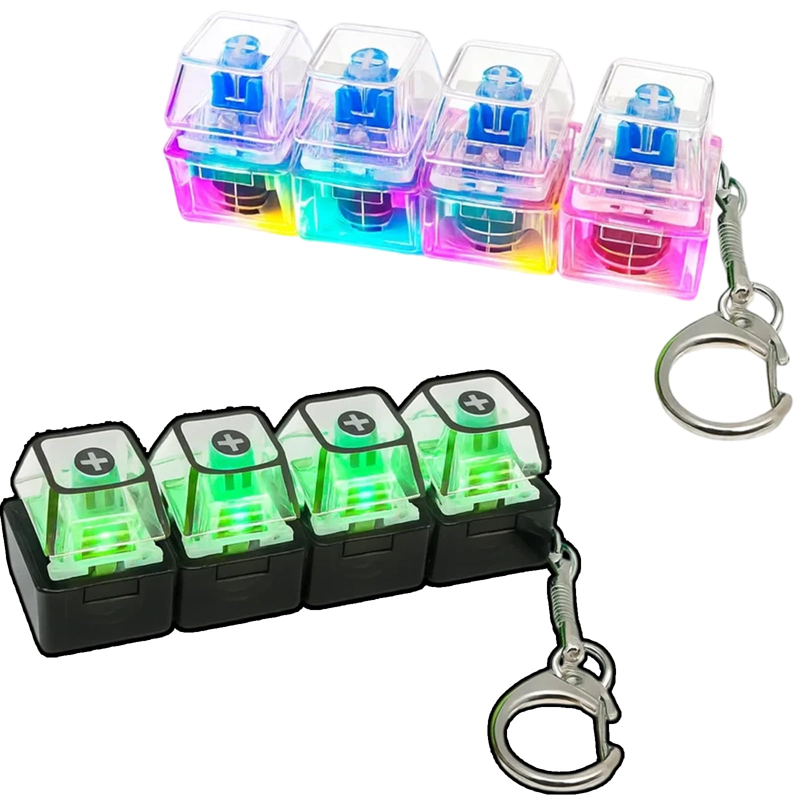 Keyboard Clicker Fidget, 2 Pack Stress Relief Clicker, Portable Fidget Keyboard for Office Workers, Sensory Play Clicker, Mini Keyboard Fidget-picture-35