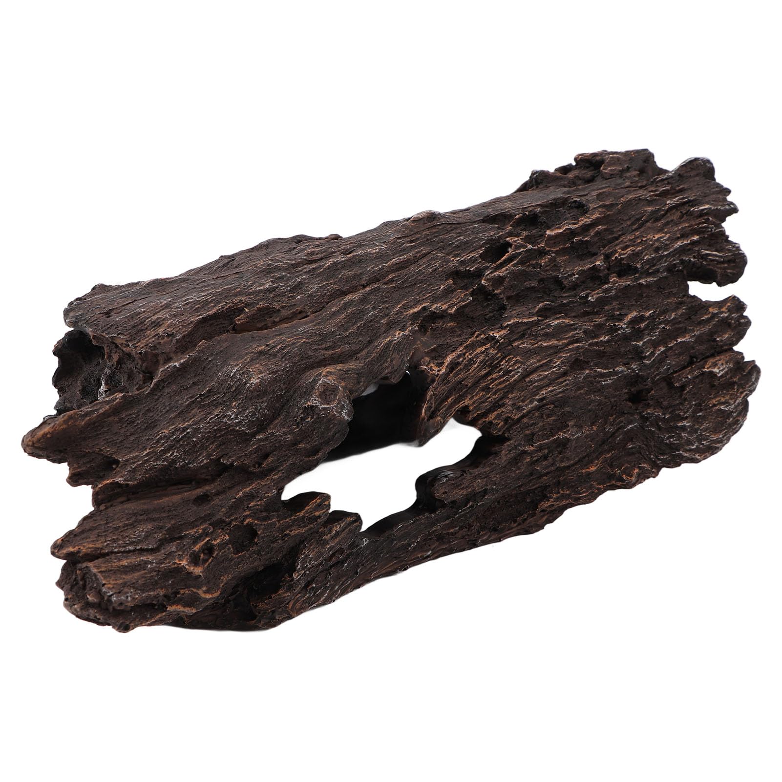 Decorazioni per acquari in legno di resina Tronco d'albero cavo per forma di corteccia di rettili