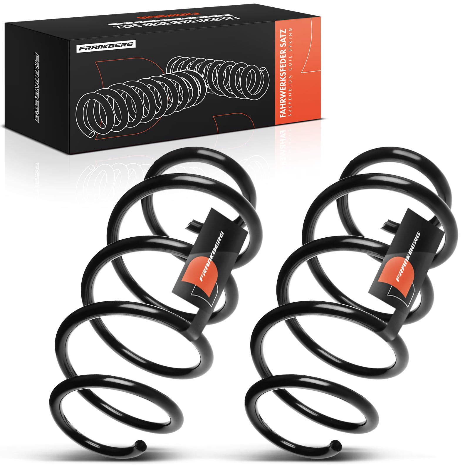 Frankberg 2x Coil Spring Front axle Compatible with A3 8P1 2003-2012 A3 Sportback 8PA 2004-2013 Leon 1P1 2005-2012 Replace# 1K0411105BA