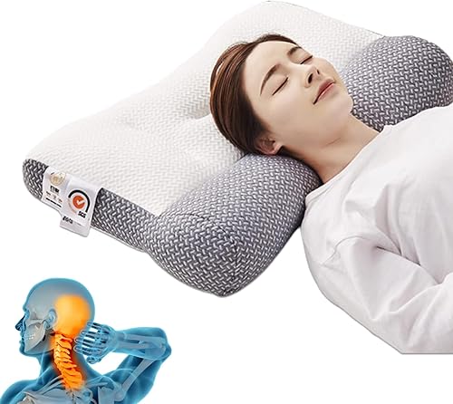 Vansetina - Almohada súper ergonómica 2023, almohada cervical antitracción, almohada para ayudar a dormir, almohada Tozu, almohada ergonómica Cinza,