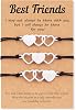 Tarsus 2/3/4/5/6 Pcs Best Friend Bracelets Bff Matching Heart Bracelet Best Friend Friendship Gifts for Women Friends Girls Teen