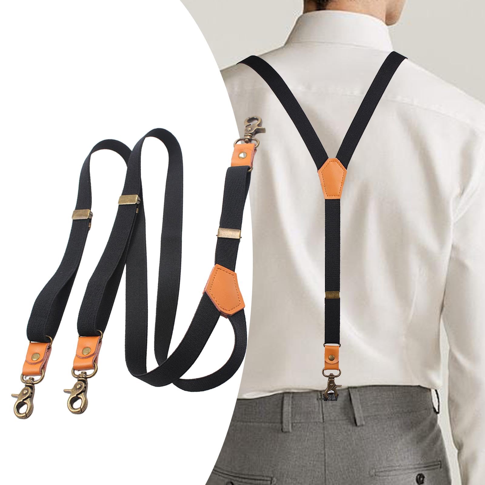 2 Bretelle Da Uomo Resistenti con Chiusura a Y, Alla Moda E Regolabili, per Uomo E Donna.
