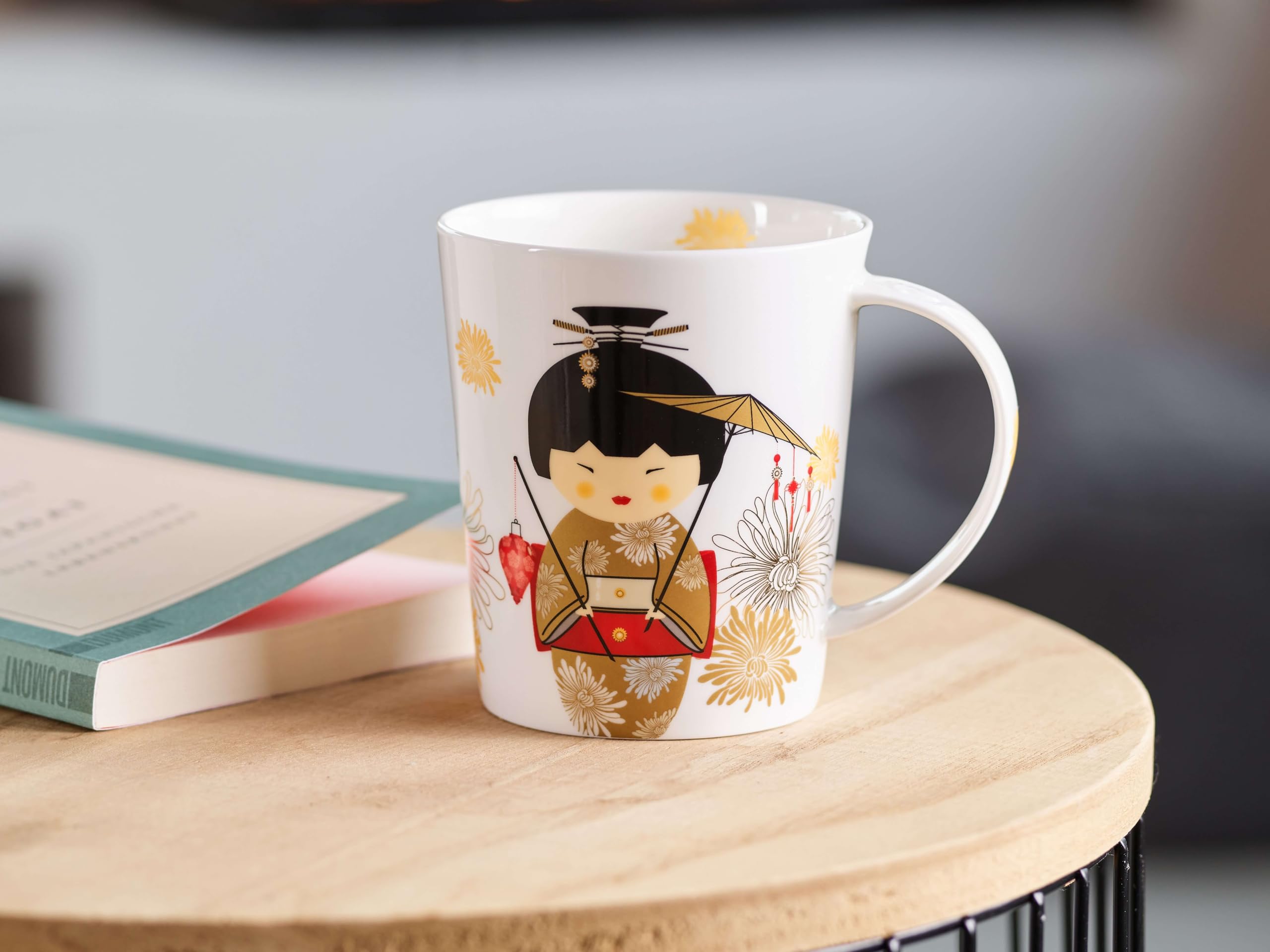 Tazza Leggera In Porcellana Cupti 71003 | 500 Ml Colore Oro | Design Elegante Con Manico - Foto 3