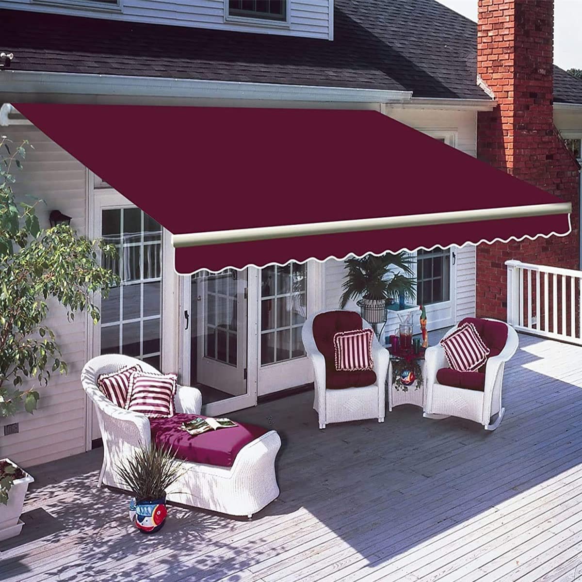 Retractable Awning Shades, 2m 2 5m 3m 4m 5m Awning Tent Japanese Manual Telescopic Sun Shade Roof Shade UV Blocker For Home Commercial Use Courtyard Balcony Shop Restaurant Cafe Deck Yard Shop DIY, Tools Garden