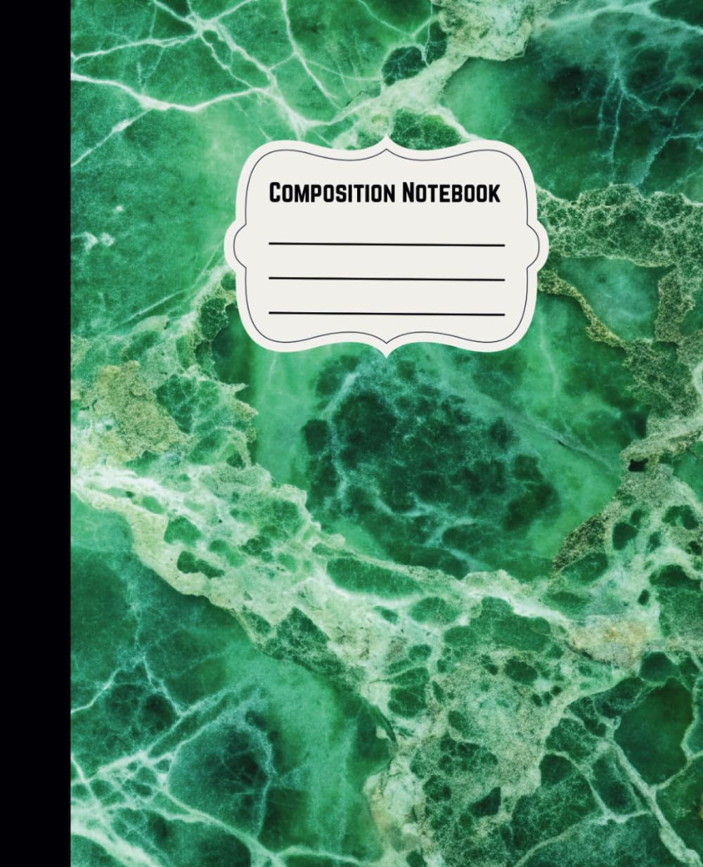 green marble composition notebook, wide ruled 7.5x 9.25 inches,120 Pages: composition marble notebook for exercises, workbooks, suited for kids, girls, students, and school, college students