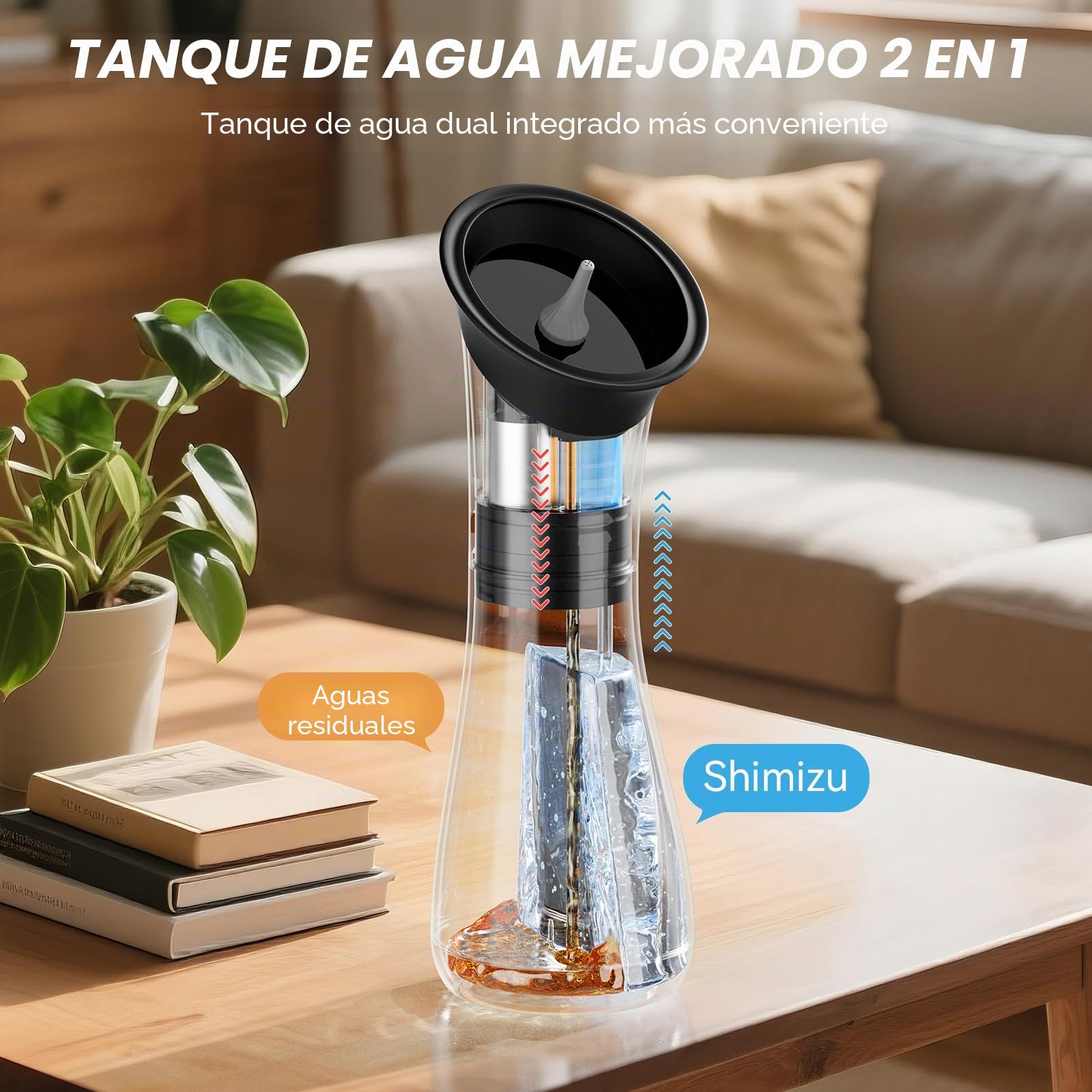 2 en 1 Limpiador de Oidos Cera, 3 Modos de Limpieza de limpiador de oidos cera, con pantalla LED, equipado con 12 puntas para los oídos (12 Ohr Tipps)