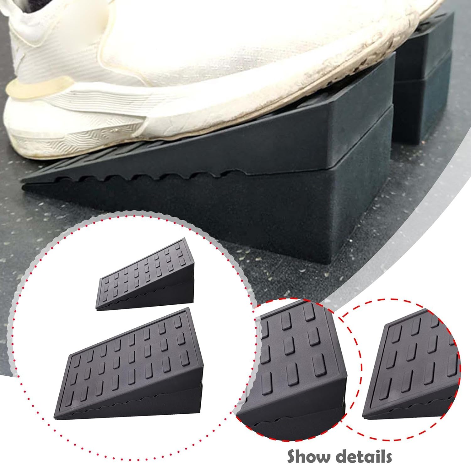 TISHITA スクワットウェッジブロック スラントボード ふくらはぎストレッチャー プロフェッショナルエクササイズブリック スタッ