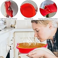 Vista 4 de Moldes de silicona en forma de corazón para pasteles - Moldes reutilizables antiadherentes para pastel de queso, brownies y más - Perfecto