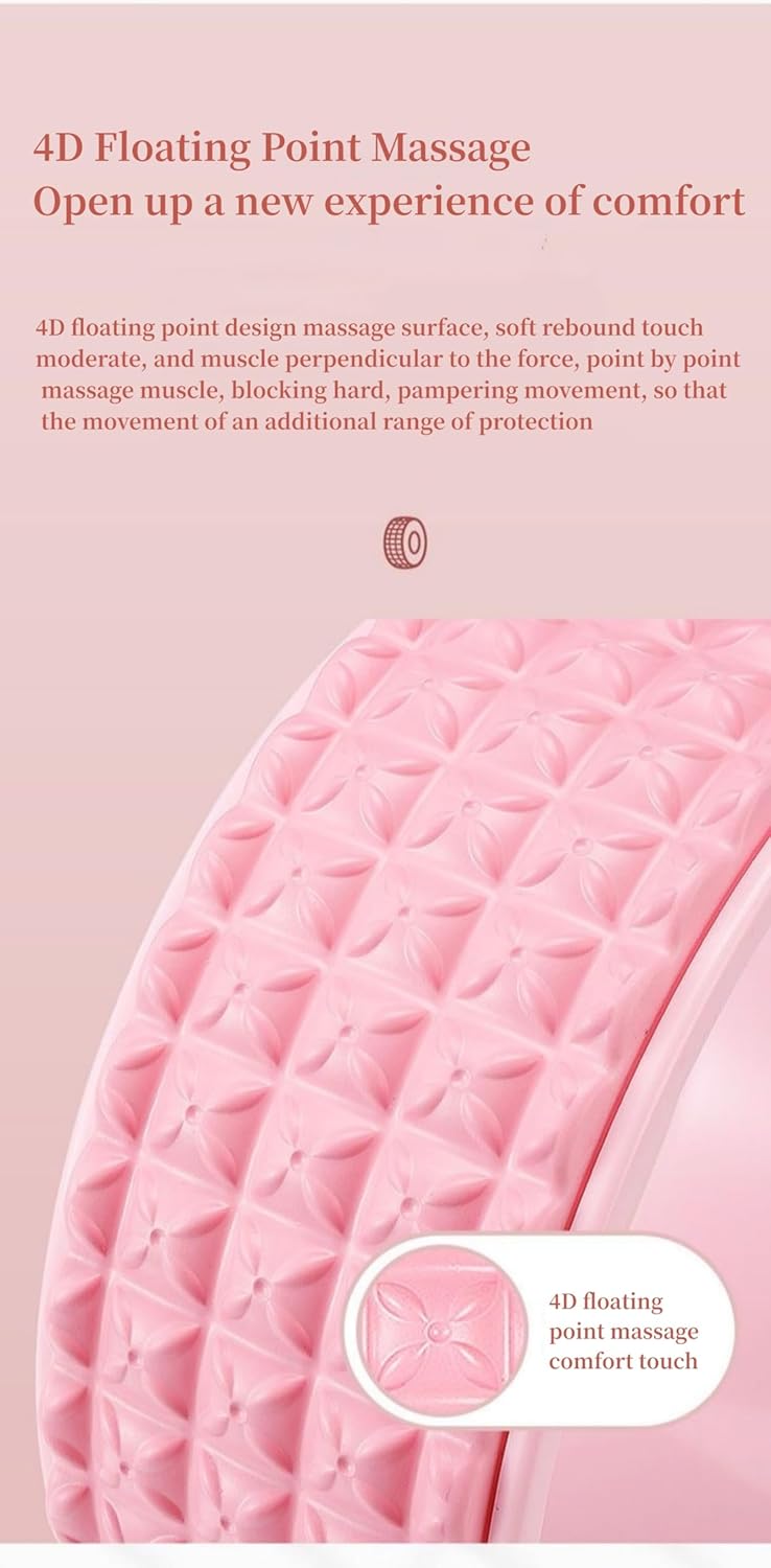 Multi Function Yoga Wheel Changes Your Yoga Practice - Back Stretcher, Foam Roller and Back Cracking Device, Relieving Lower Back Pain
