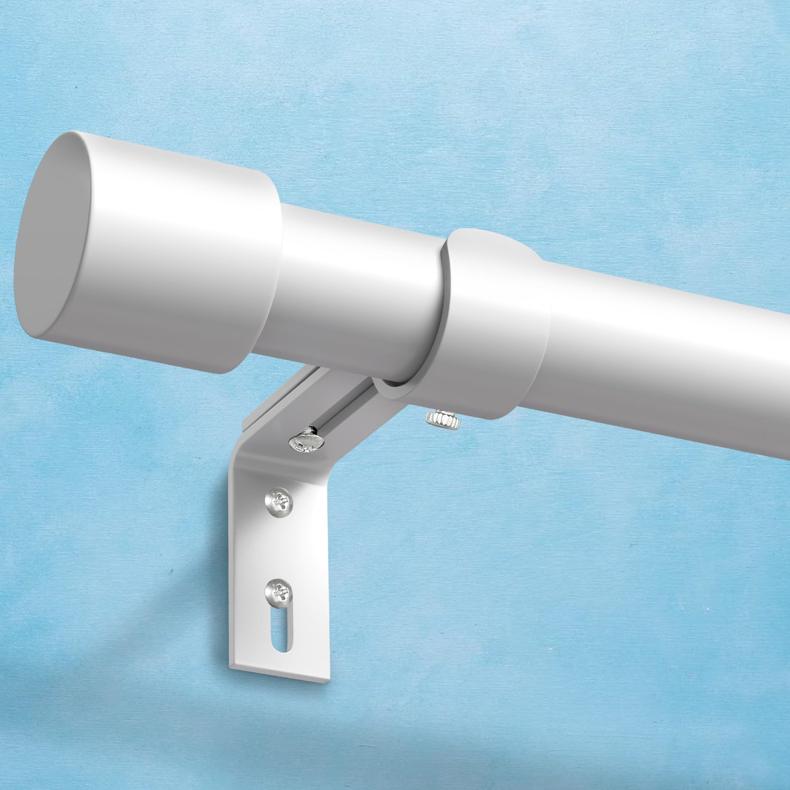 Photo 1 of IFELS Heavy Duty Curtain Rod 30"-120" White
