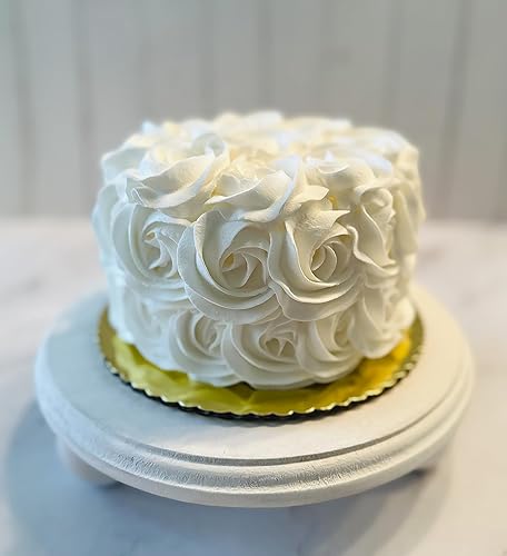 Miniatura 2 de Pastel falso de roseta blanca hecho a mano por Dezicakes- Pastel falso - Pastel artificial