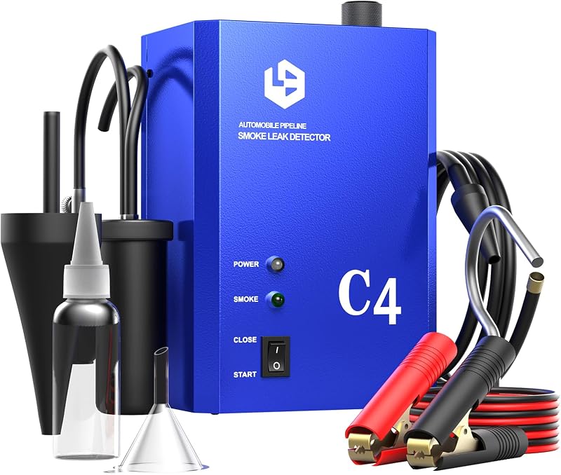 Máquina de Fumaça para Detecção de Vazamentos Automotivos TUIREL C4 12 V com Bomba de Ar Integrada