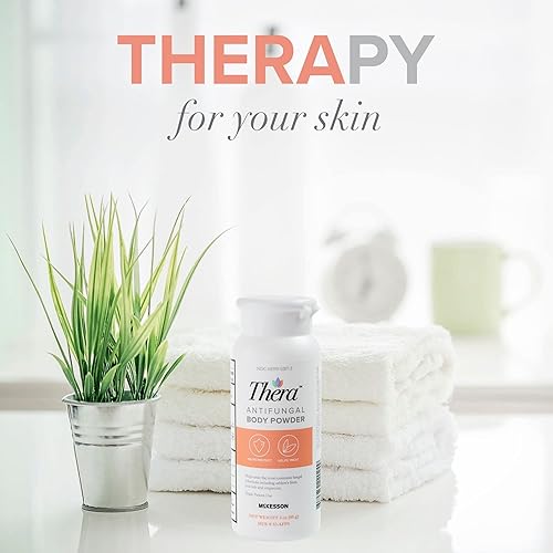 Miniatura 7 de Thera Polvo corporal antifúngico, 2% de fuerza, alivio para pie de atleta, picor deportista, tiña - 3 onzas