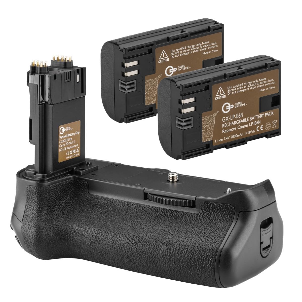 Amazon.com : Green Extreme BG-E16 Battery Grip + 2-Pack High