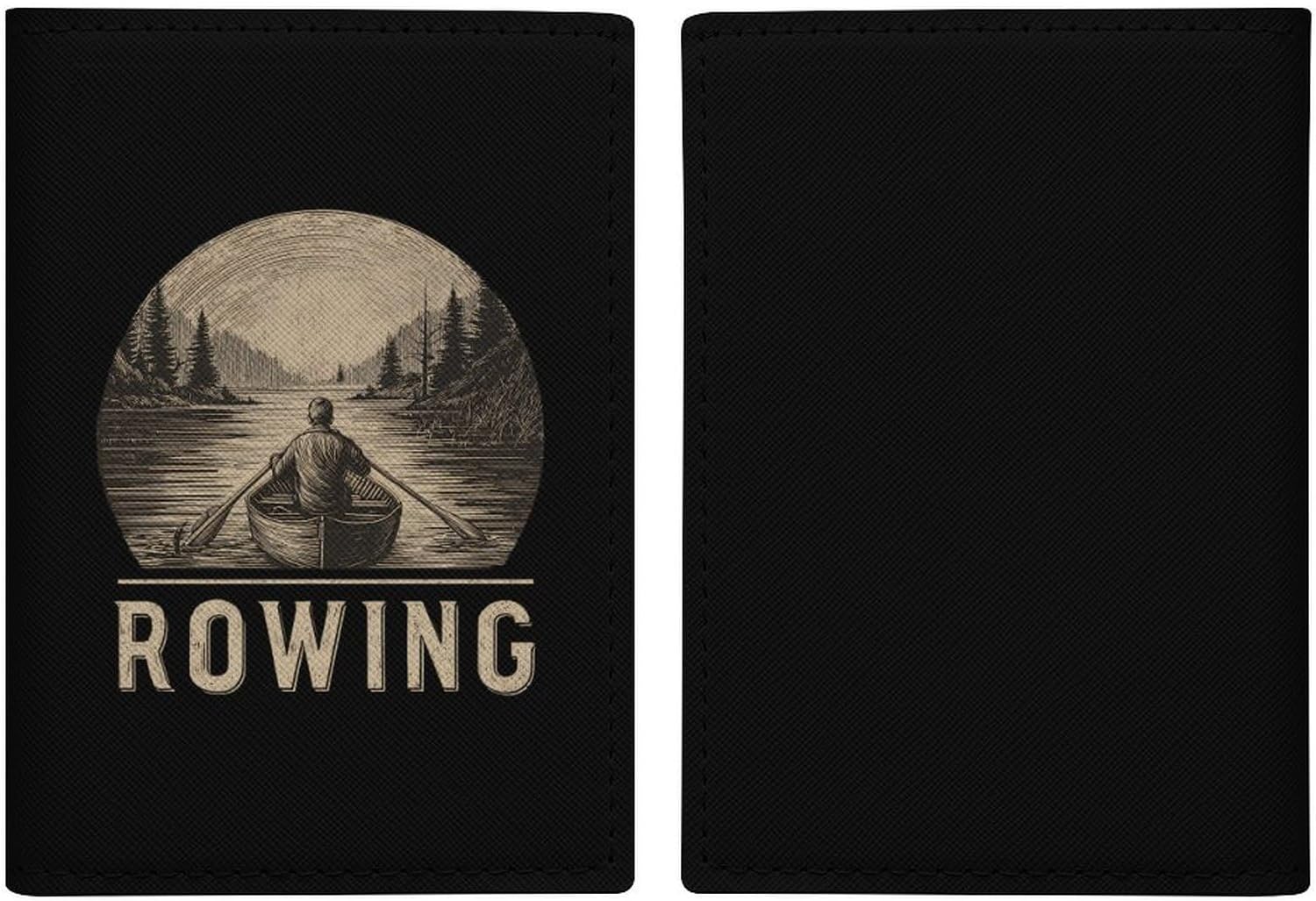 Vintage Rowings Compact Passport Holder Cover Card Wallet