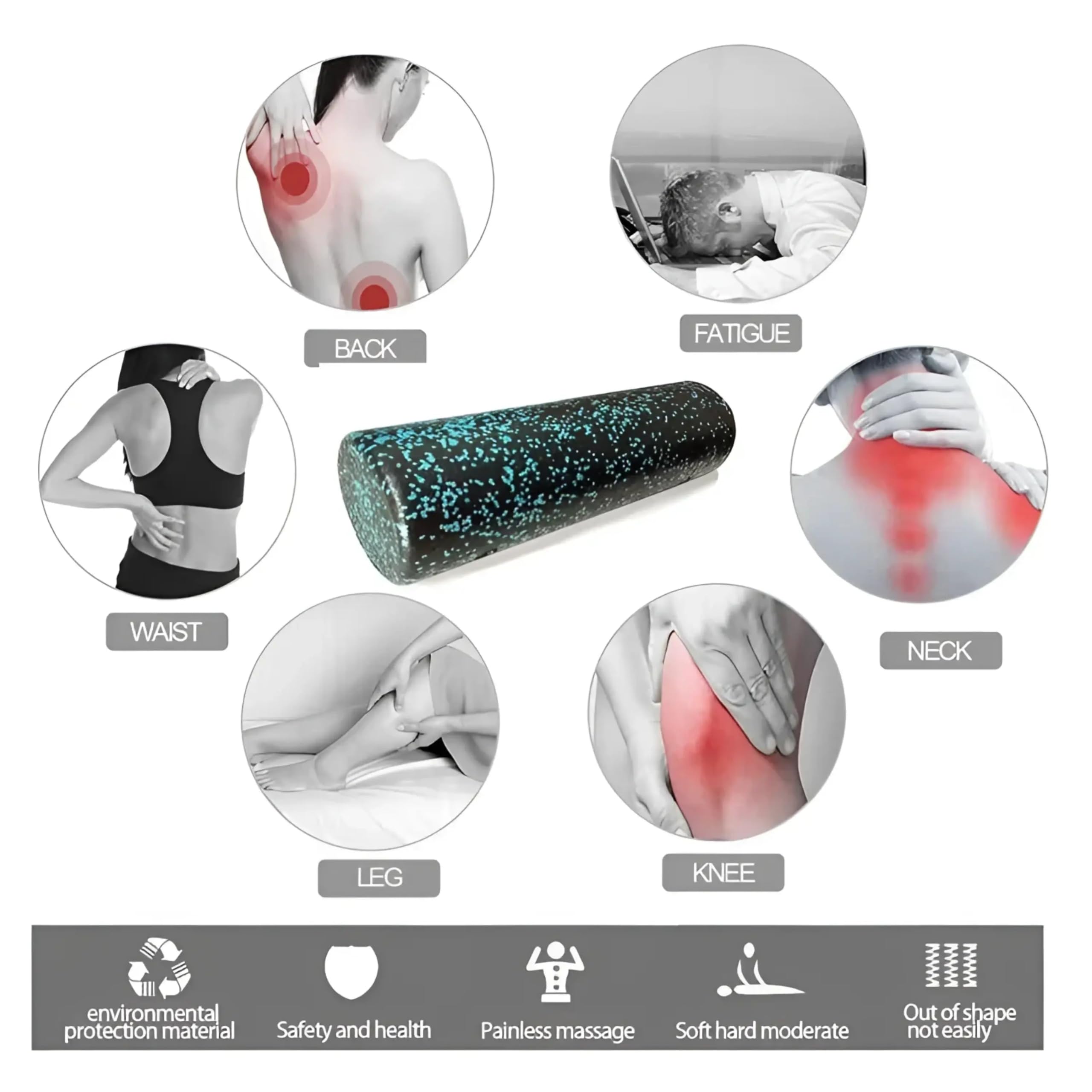 Faszienrollen-Set, ganzkörper Selbstmassage