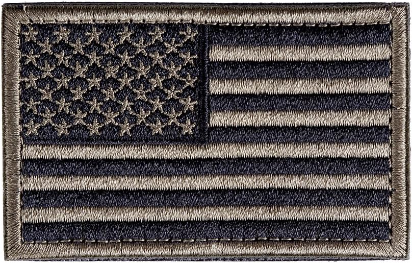 BX warehouse Tactical USA Flag Patch (green&tan)