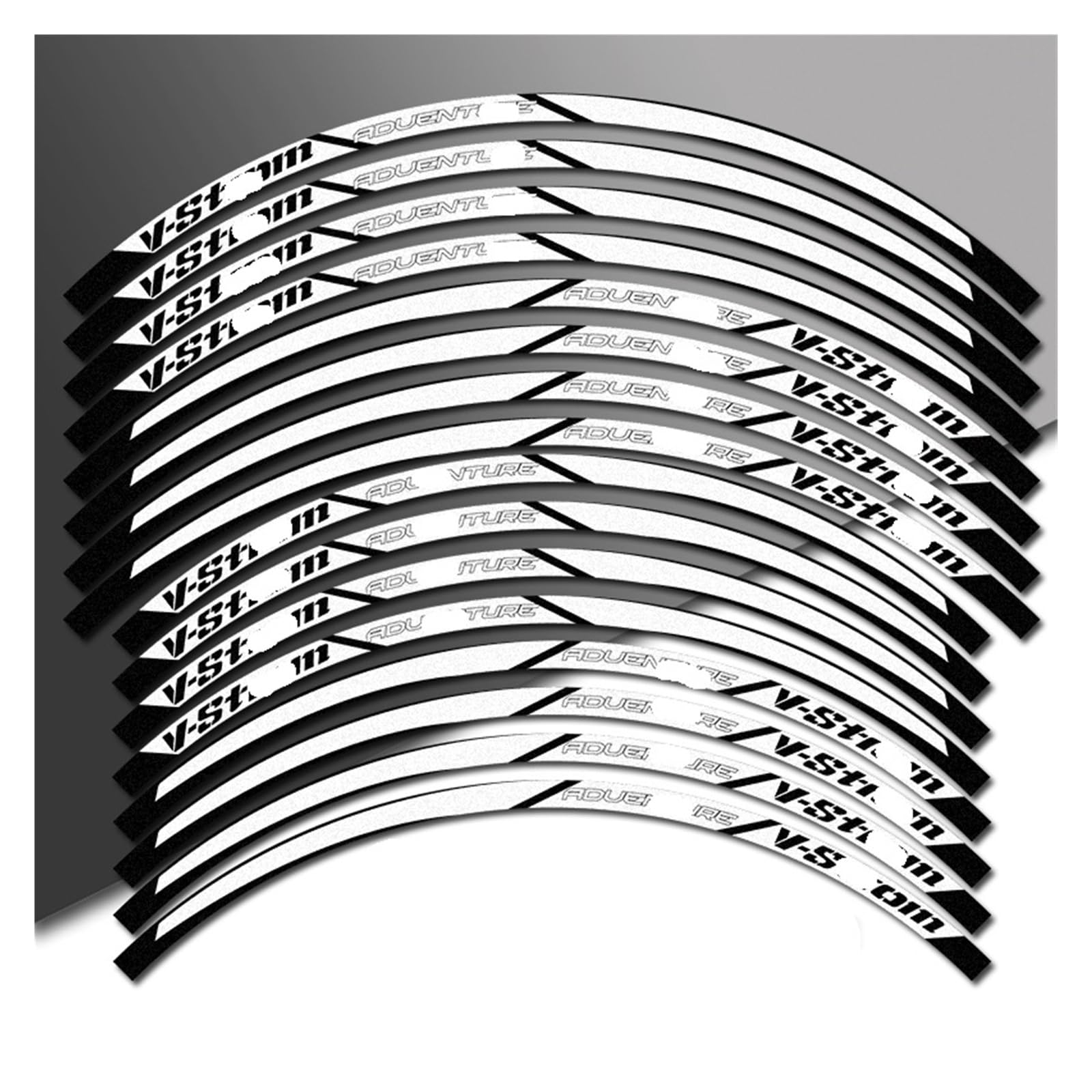 Reflective Sticker for S&uzuki DL650 DL1000 V for Strom 1050 for XT 650 for Motorcycle Wheel Stripes Sticker Rim Hub Reflective Decals