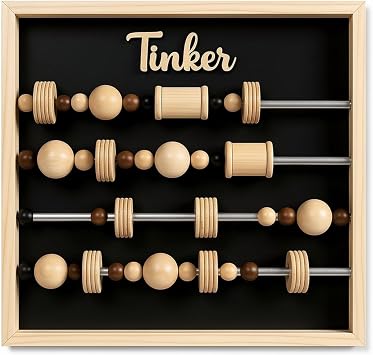 Tinker - Sensory Board for Kids or Adults, Sensory Panel DIY Sensory Wall Wooden Beads Autism, Dementia, Alzheimers, ADHD, SPD