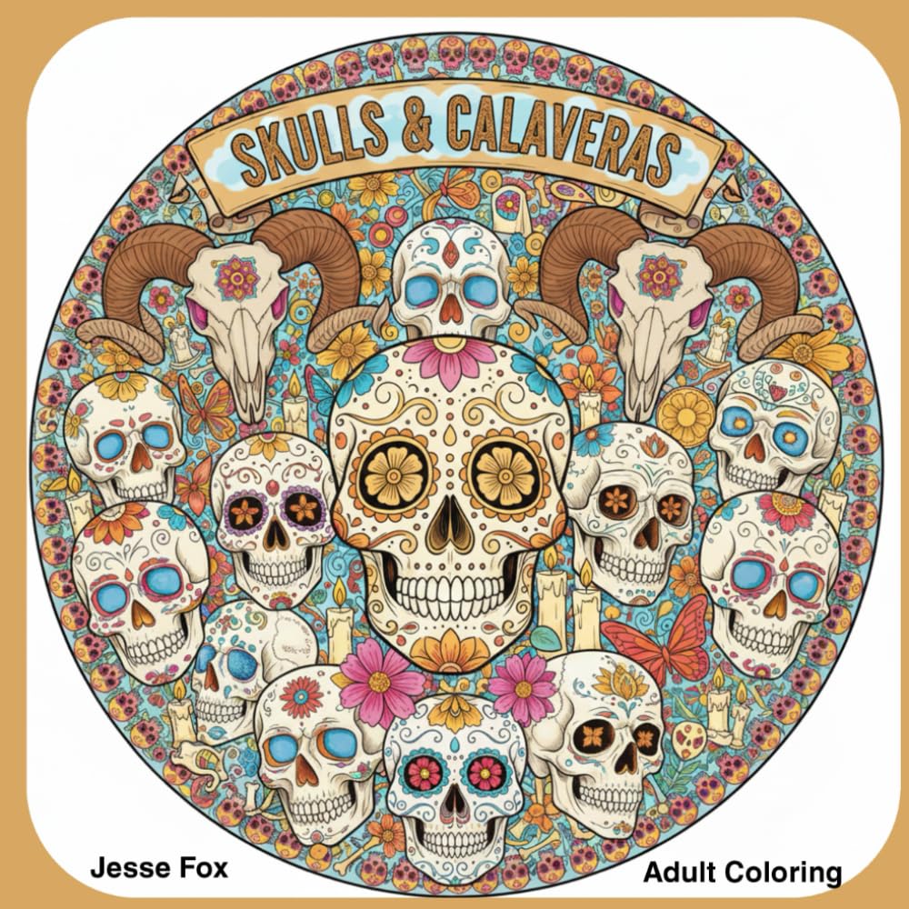 Skulls & Calaveras Coloring