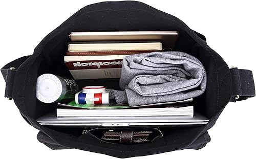 Miniatura 6 de Sechunk Bolso bandolera grande de lona, bolso cruzado