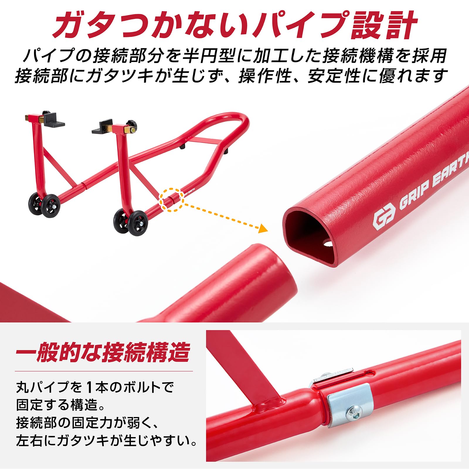Amazon.co.jp: GRIP EARTH バイクスタンド リア メンテナンススタンド