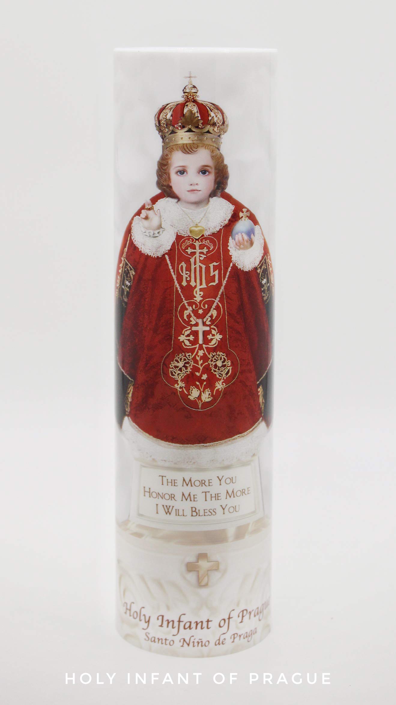 Holy Infant of Prague, LED Flameless Devotion Prayer Candle, The Saints Collection