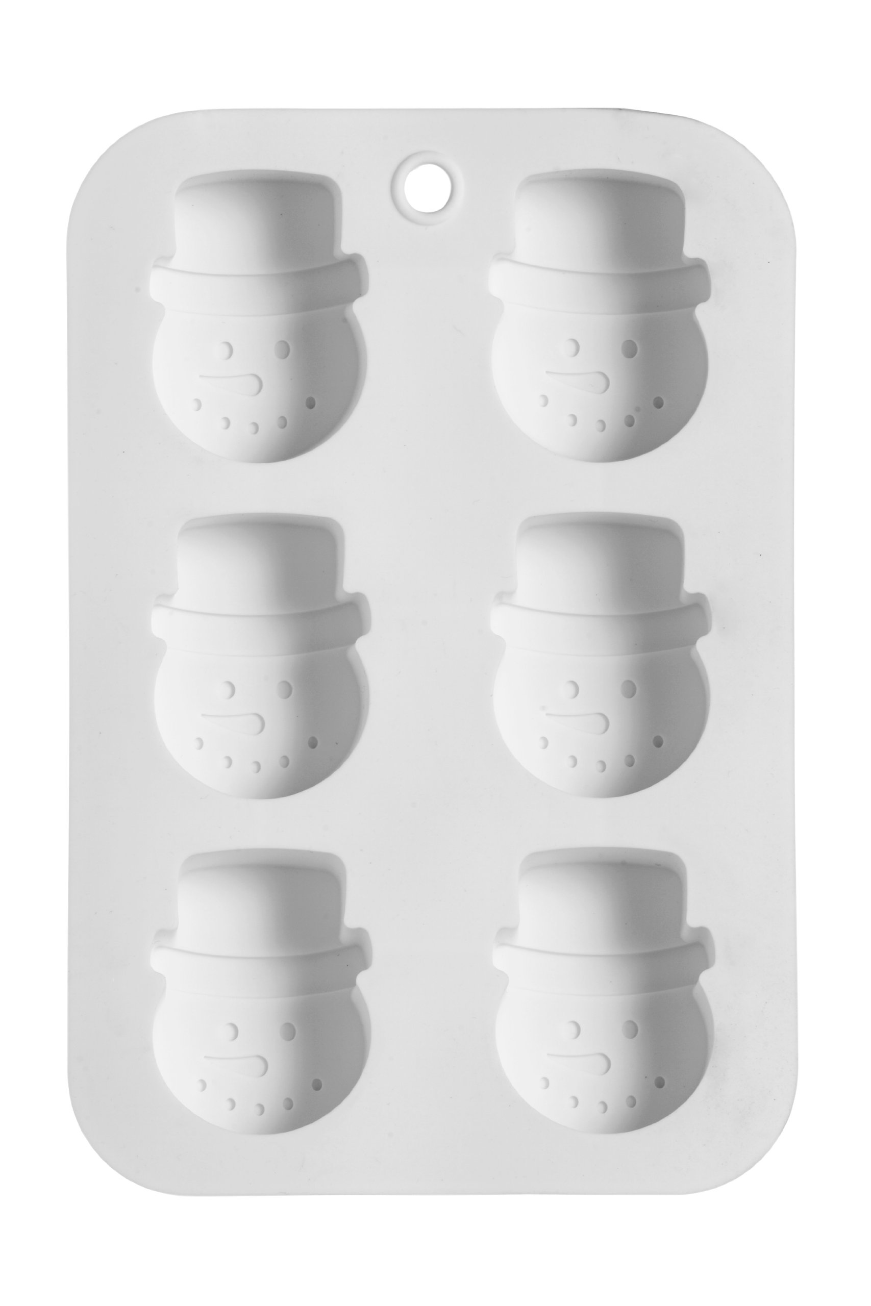 Premier White Housewares 6 Snowman Cake Mould Tray