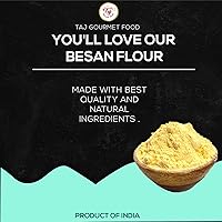 Vista 4 de TAJ Besan Harina 2 Libras Garbanzo Harina de Gram Finamente Molida