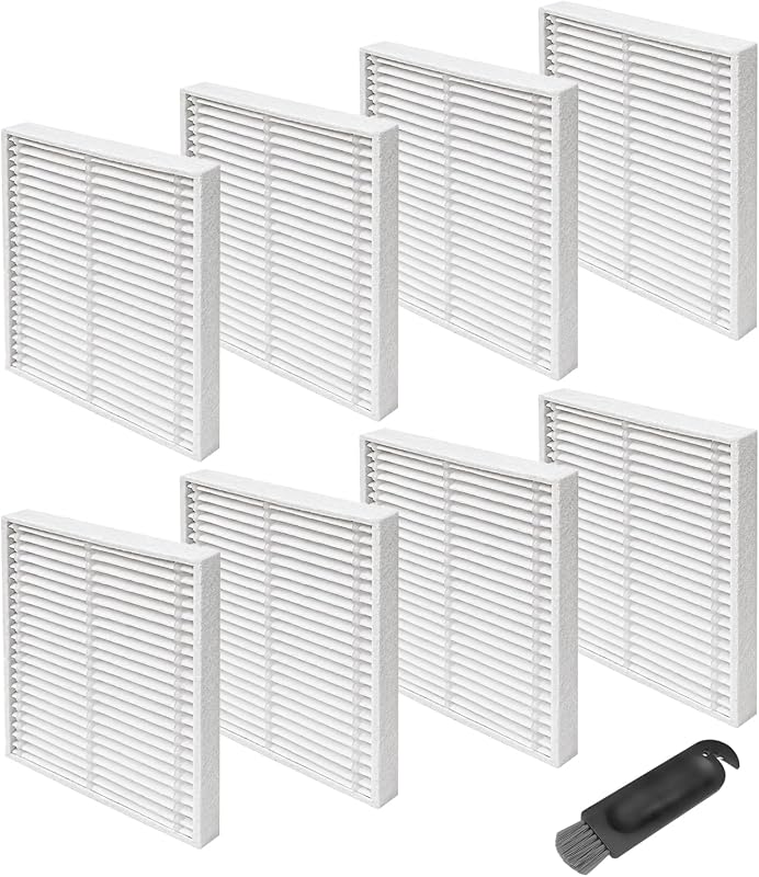 Replacement Filter Compatible for iRobot Roomba 100 1000 Series 105 | 8-Pack Filters for 104, 105X, 106, 108, 1010, 1020 and Essential Vac / Combo (Q011, Q0120, Q0520, Y0110, Y0140) Robot Vacuums