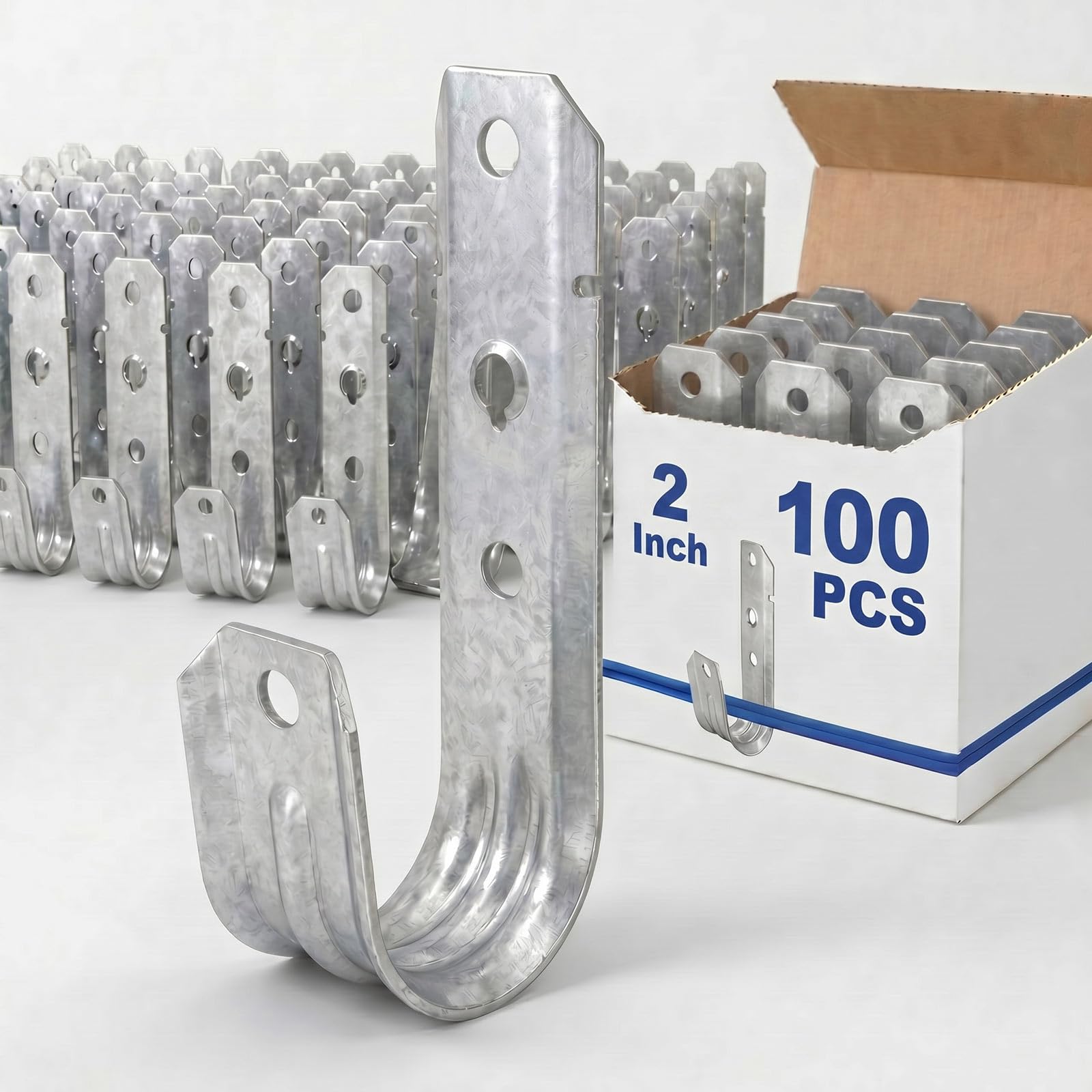 Gisafai 100 J Hooks for Hanging Heavy Duty J Hooks, 2 Inch