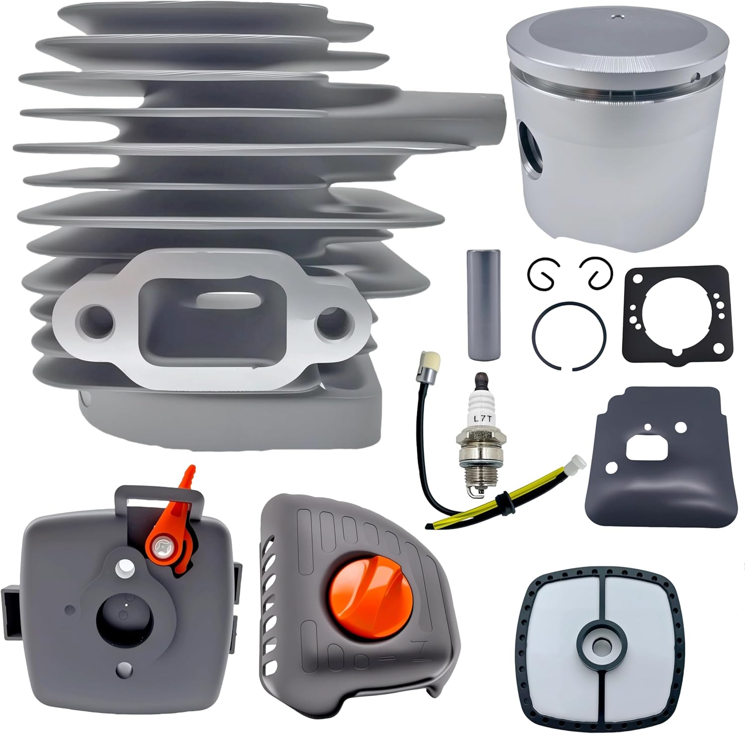 A130002100 SRM 225 Cylinder Kit with SRM 225 Air Cleaner Case Air Filter SRM 225 Air Filter Cover Kit Fits for Echo SRM-225 PAS-225 GT-225 GT-225L PE-225 GT-225i GT-225SF Trimmer Lawn