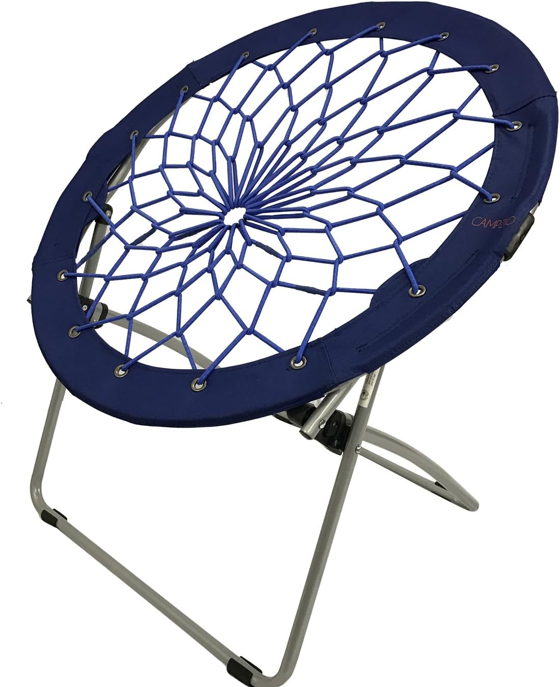 Bungee Chair Round Bungee Chair Folding Comfortable Lightweight Portable Indoor Outdoor (Royal Blue)