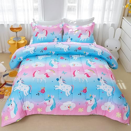 Miniatura 10 de YIYEA Juego de edredón de tamaño matrimonial, estampado de baloncesto, juego de edredón ligero y lindo de 3 piezas para niños y niñas, ultra suave,