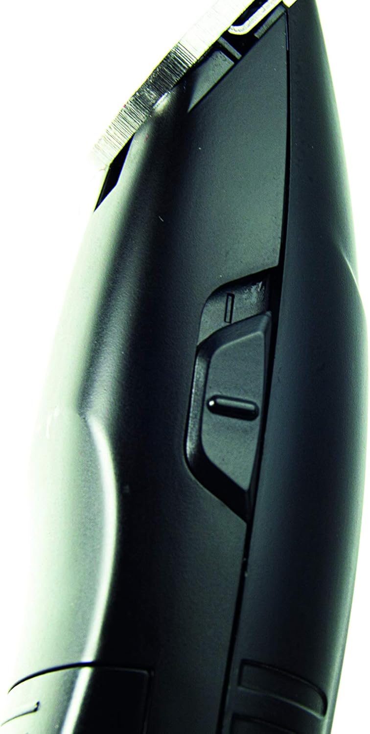 Close-up of the main trimmer's power button