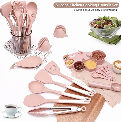 Miniatura 7 de Juego de utensilios de cocina de silicona, juego de utensilios de cocina de silicona antiadherentes, juego de utensilios de cocina resistentes al