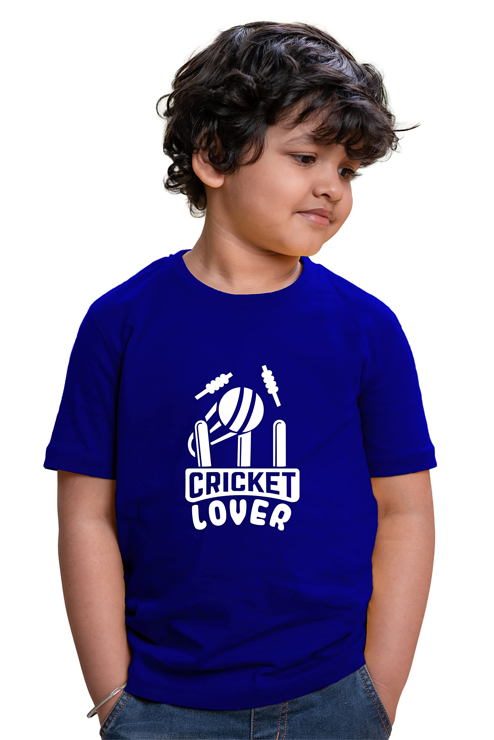 Kids Cricket Lover Half Sleeve Printed Tshirt-image-14
