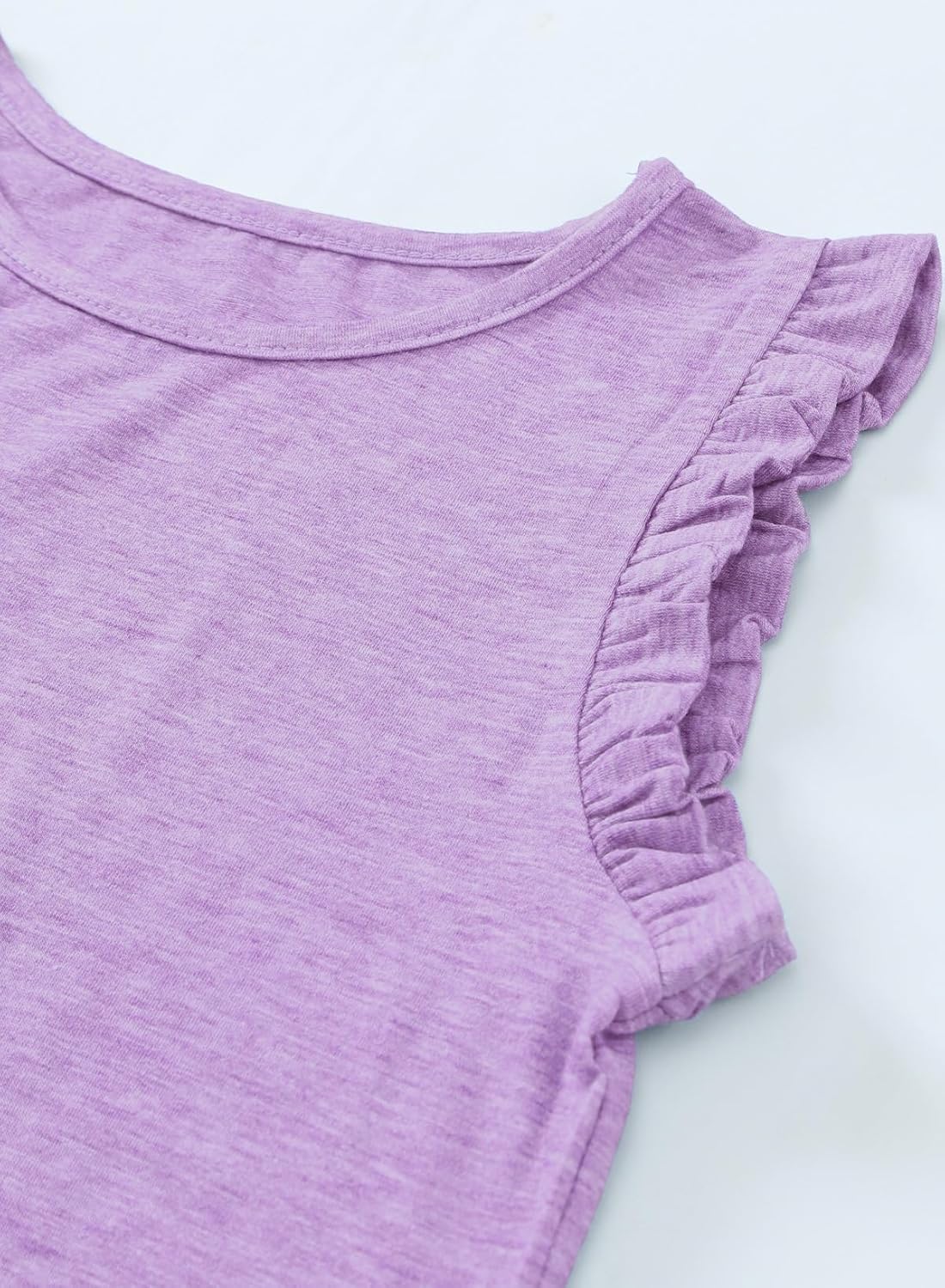 blibean Girls Summer Clothes Sets Ruffle Sleeveless Matching Outfits Size 4-13 Year Old - Image 4