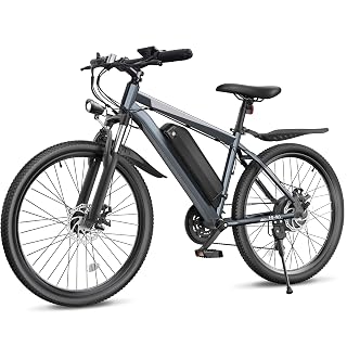 Electric Bike for Adults, 26" Ebike with 1000W Peak Motor, 20MPH 50Miles Electric Mountain Bike with 48V Removable Battery, 7-Speed, Front Suspension, LCD Display, UL 2849 Certified - Amazon product rated Grade A
