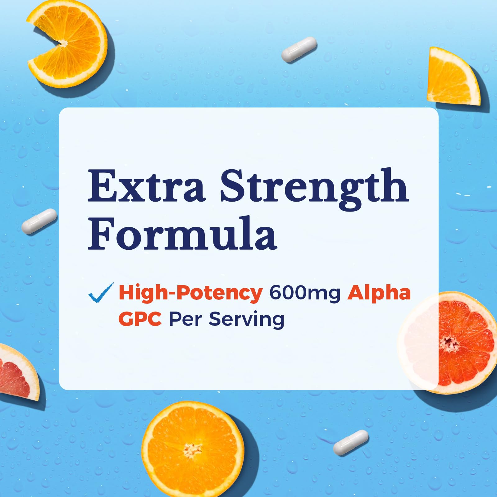 Vitalitown Alpha GPC Supplement 600 mg, Bioavailable Source of Choline, Acetylcholine Precursor, Non-GMO, for Brain Health, Memory, Focus & Cognitive Support, 60 Veg Caps — Amazon image 3