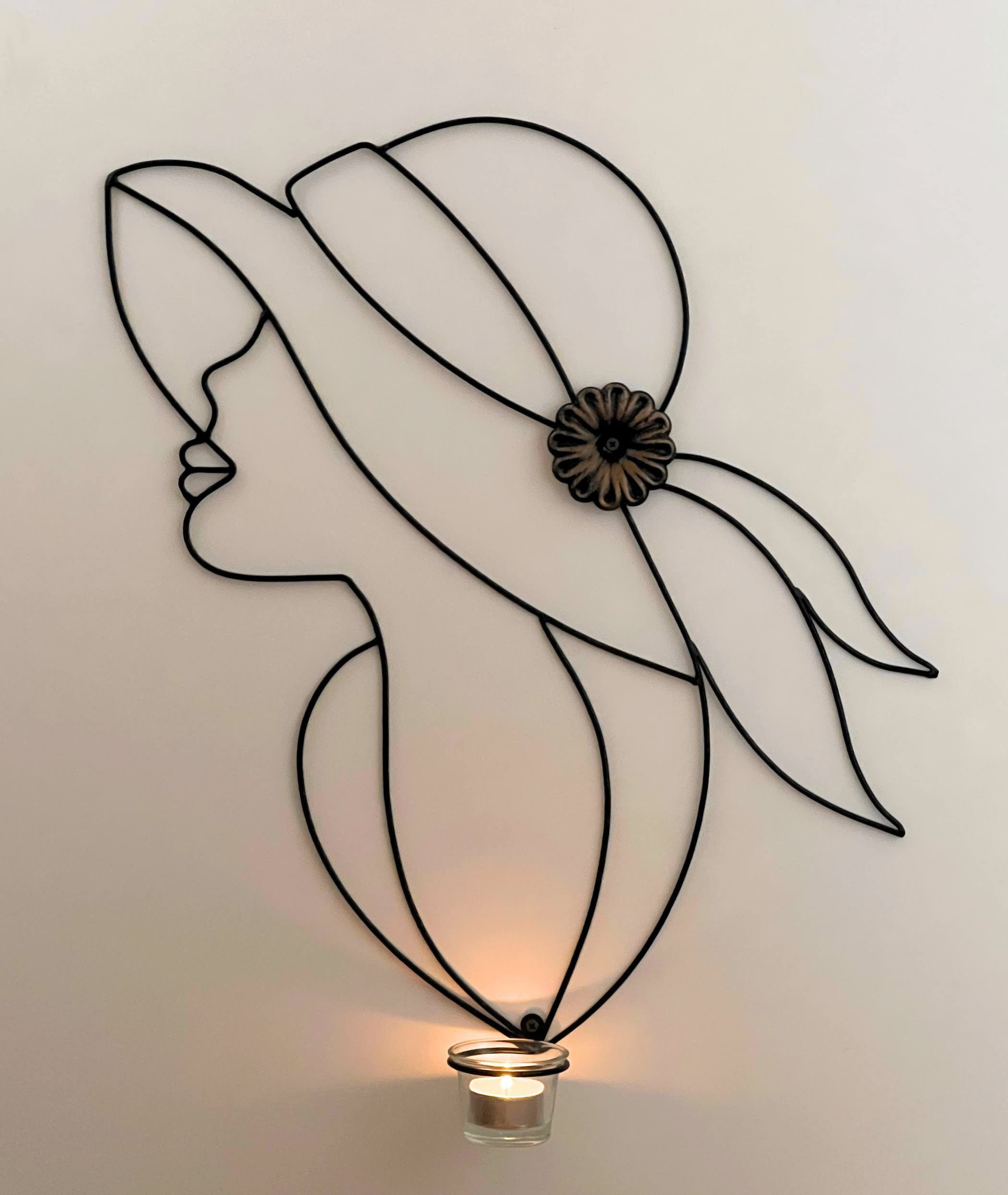 Lampade da parete con 3 candele, anni '70, set di 2 in vendita su