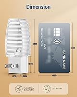 Vista 5 de DEWENWILS Plug in Night Light with Switch, Manual ON Off LED Nightlight for Kids, Nursery, Bedroom, Bathroom, Hallway, Stairways, Corridor, Garage