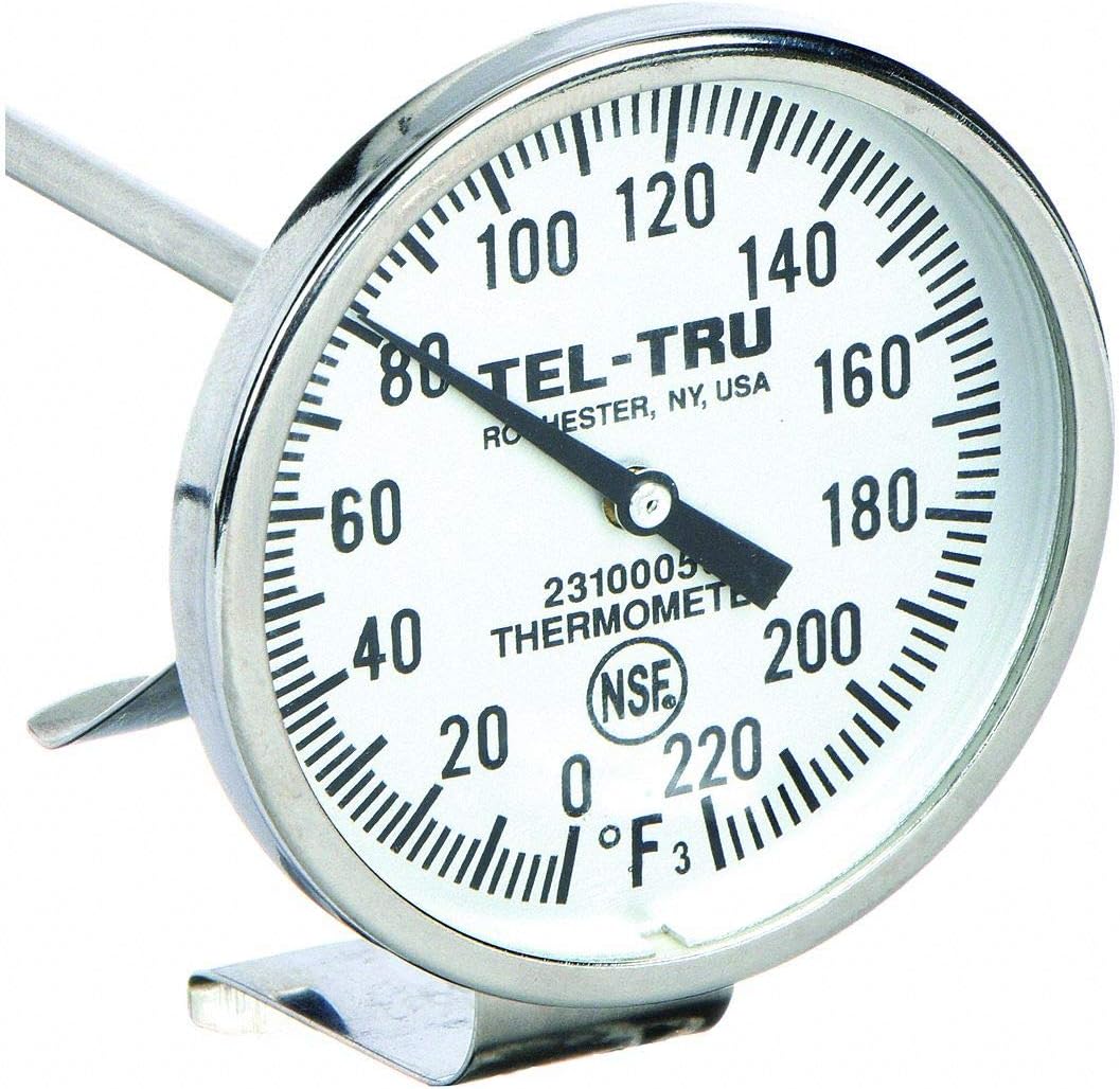 Bimetal Thermom, 2 in Dial, 0 to 220F