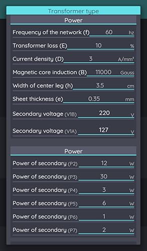 Transformer Calc Pro