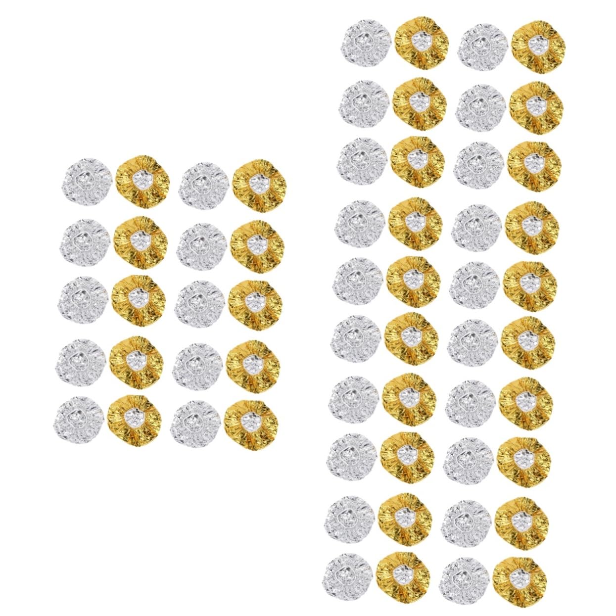 BIUDECO 3sets Aluminum Foil Hair Highlighting Cap Conditioning Heat Thermal Cap for Hair Dyeing and Styling 20pcs*3