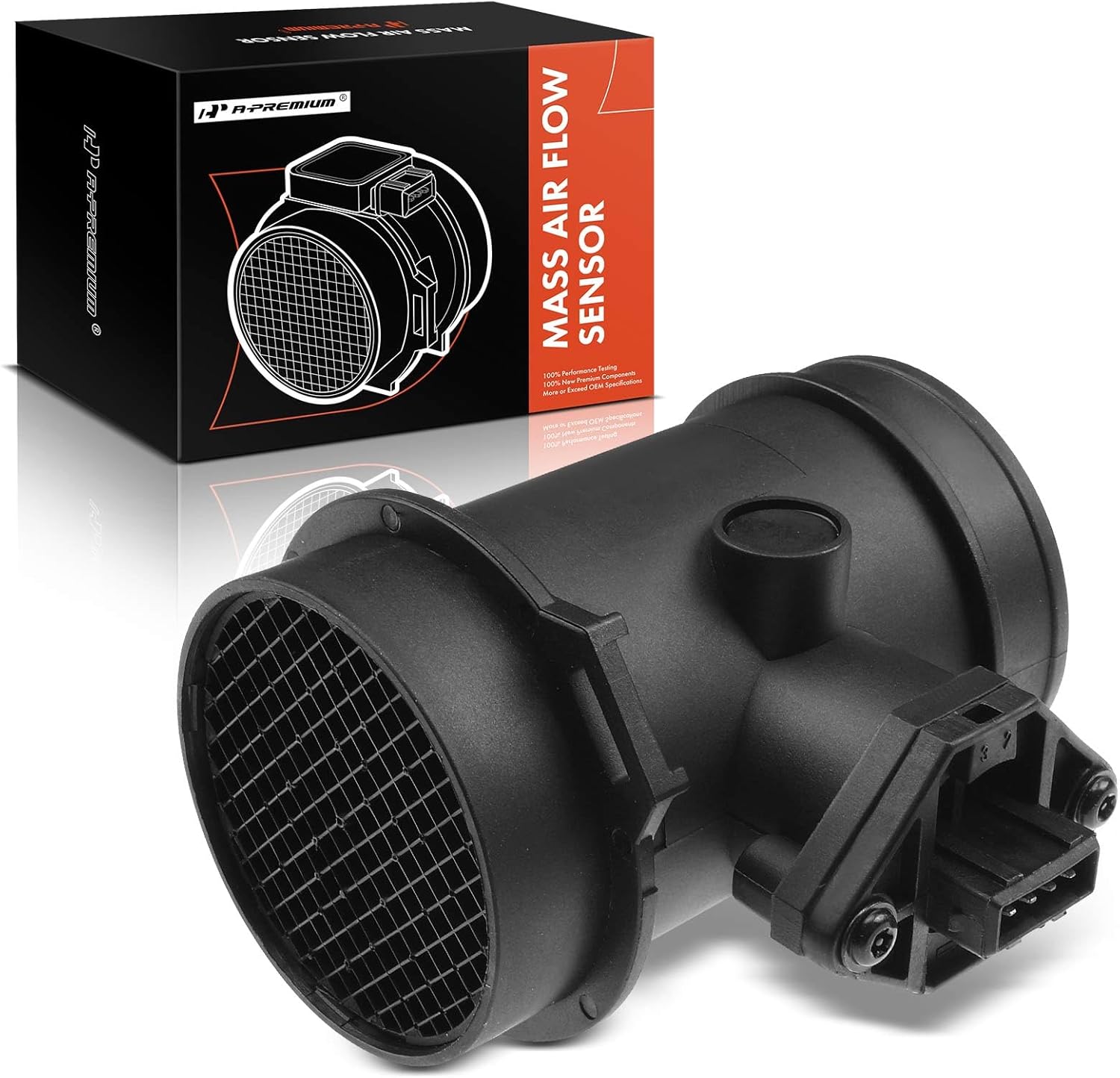 A-Premium Mass Air Flow Sensor Meter Meter Assembly W/ 4Pins [DOHC, 6Cyl 2.9L Only] Compatible with Volvo 960 1996-1997, S90 1997-1998, V90 1997-1998