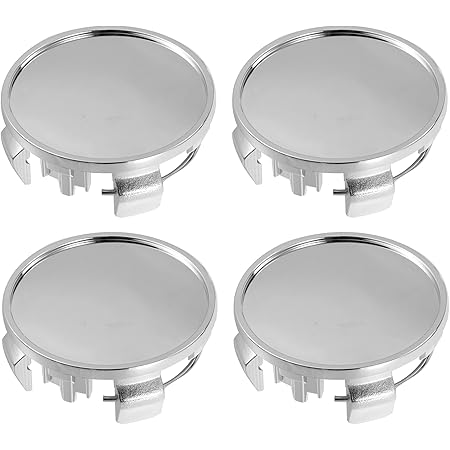 Set Of 4 Silver & Black Wheel Center Caps – Replacement For 2006-2010 Hummer H3/H3T 16" Factory Rims, Aftermarket Hub Caps